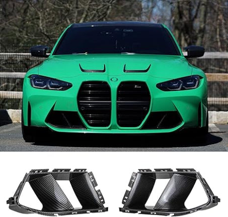Front Bumper Air Duct Replacement For BMW G80 G82 M3 M4 2021-2024 (Carbon fiber look)