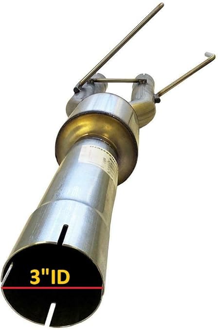 Dual Exhaust Muffler Y-Pipe Direct Fit Kit Fits 2009-2019 For Dodge Ram 1500 Hemi 5.7L Pickup Truck Stainless Steel