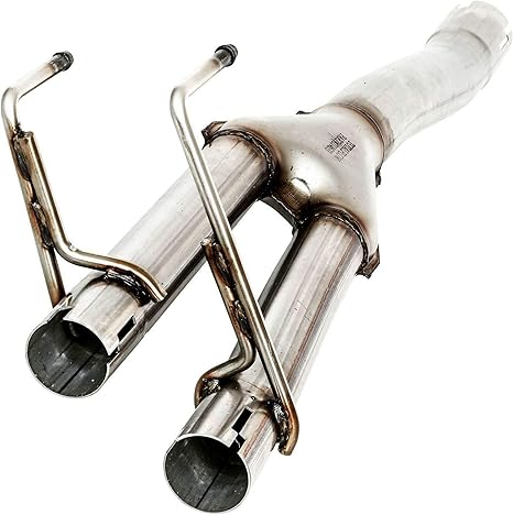 3.5 Inch Inlet Black Exhaust Tip 3.5 Inlet 5 Outlet 12 Overall Length Stainless Steel Exhaust Tips Chrome-Plated Finish Tailpipe